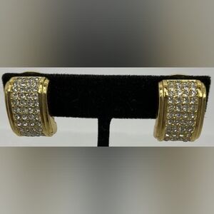 Christian Dior Half Hoop Clip-on Earrings